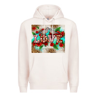 Pale Pink love birds and love with ross Premium Hoodie - AdoDesignShop