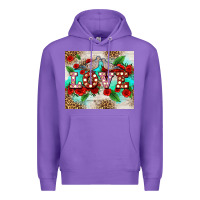 Purple love birds and love with ross Premium Hoodie - AdoDesignShop