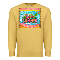Antique Gold hello summer Premium Sweatshirt - Zillion Design Studio