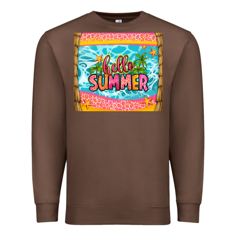 Hello Summer Premium Sweatshirt by Zillion Design Studio | Teevron
