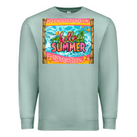Seafoam hello summer Premium Sweatshirt - Zillion Design Studio