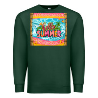 Sports Green hello summer Premium Sweatshirt - Zillion Design Studio