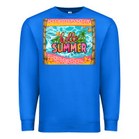 True Royal hello summer Premium Sweatshirt - Zillion Design Studio