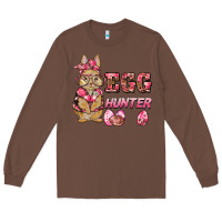 Chestnut easter pink camouflage egg hunter  bunny Long Sleeve Tee - BarkalooDesign