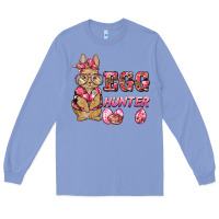 Colony Blue easter pink camouflage egg hunter  bunny Long Sleeve Tee - BarkalooDesign
