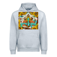 Heather Grey grateful cross Urban Hoodie - BarkalooDesign