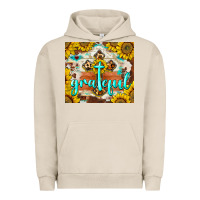 Pigment French Oak grateful cross Urban Hoodie - BarkalooDesign