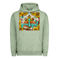 Pigment Oil Green grateful cross Urban Hoodie - BarkalooDesign