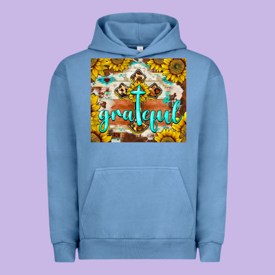 Grateful Cross Urban Hoodie Designed By Barkaloodesign