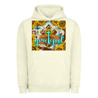 Pigment Pistachio grateful cross Urban Hoodie - BarkalooDesign