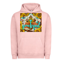 Pigment Salmon grateful cross Urban Hoodie - BarkalooDesign