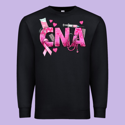 Breast Cancer Cna Certified Nursing Assistant Premium Sweatshirt Designed By Texasbilliewilder