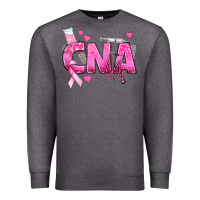 Charcoal Heather Breast Cancer CNA Certified Nursing Assistant Premium Sweatshirt - texasbilliewilder