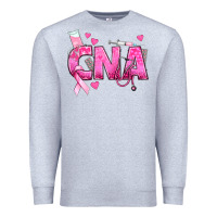 Heather Grey Breast Cancer CNA Certified Nursing Assistant Premium Sweatshirt - texasbilliewilder