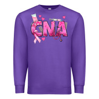 Purple Breast Cancer CNA Certified Nursing Assistant Premium Sweatshirt - texasbilliewilder