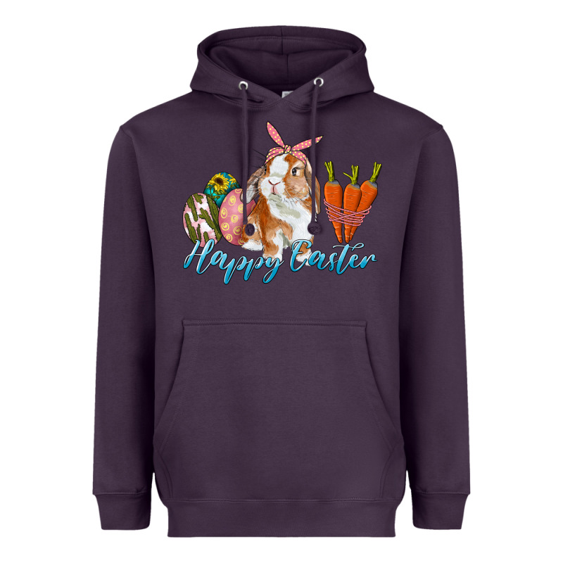 Happy Easter Bunny Carrots And Eggs Heavyweight Hoodie by RanaPortraitStore | Teevron