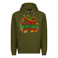 Army Green national hispanic heritage month Premium Hoodie - BundleAndBundleShop