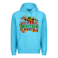 Ocean Blue national hispanic heritage month Premium Hoodie - BundleAndBundleShop