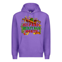 Purple national hispanic heritage month Premium Hoodie - BundleAndBundleShop