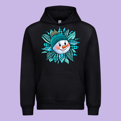 Cute Snowman Winter Sunflower Urban Hoodie Designed By Jasminsmagicworld