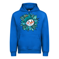 Cobalt cute snowman winter sunflower Urban Hoodie - Jasminsmagicworld