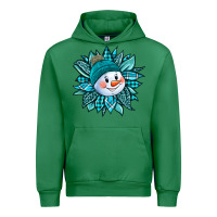 Emerald cute snowman winter sunflower Urban Hoodie - Jasminsmagicworld