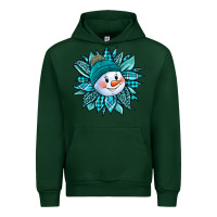 Forest Green cute snowman winter sunflower Urban Hoodie - Jasminsmagicworld