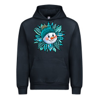 Navy cute snowman winter sunflower Urban Hoodie - Jasminsmagicworld