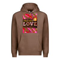Chestnut all you need is love Premium Hoodie - AdoDesignShop