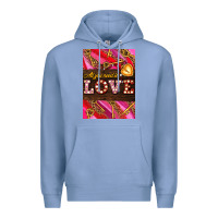 Colony Blue all you need is love Premium Hoodie - AdoDesignShop