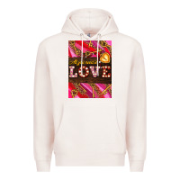 Pale Pink all you need is love Premium Hoodie - AdoDesignShop