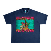 Navy mexican guitar roses cactus sombrero Urban Heavy Tee - Artiststas