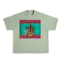 Oil Green mexican guitar roses cactus sombrero Urban Heavy Tee - Artiststas
