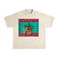 Sandshell mexican guitar roses cactus sombrero Urban Heavy Tee - Artiststas