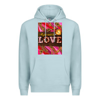 Blue Mist all you need is love Premium Hoodie - AdoDesignShop