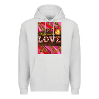 Dove Grey all you need is love Premium Hoodie - AdoDesignShop