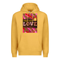 Mustard all you need is love Premium Hoodie - AdoDesignShop