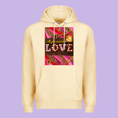 All You Need Is Love Premium Hoodie Designed By Adodesignshop