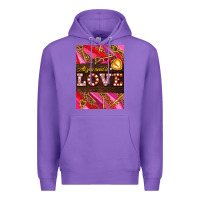 Purple all you need is love Premium Hoodie - AdoDesignShop