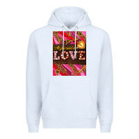 White all you need is love Premium Hoodie - AdoDesignShop
