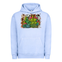 Pigment Grape Ice watercolor cactus western background Urban Hoodie - BarkalooDesign