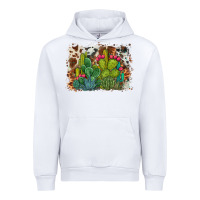 White watercolor cactus western background Urban Hoodie - BarkalooDesign