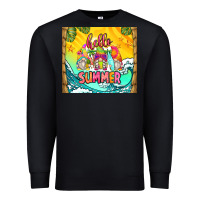 Black hello summer gnomes Premium Sweatshirt - Zillion Design Studio