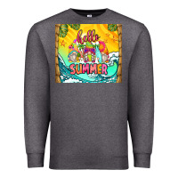 Charcoal Heather hello summer gnomes Premium Sweatshirt - Zillion Design Studio