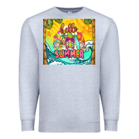 Heather Grey hello summer gnomes Premium Sweatshirt - Zillion Design Studio