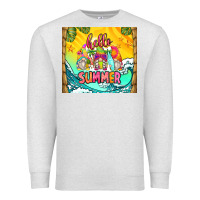 Oatmeal Heather hello summer gnomes Premium Sweatshirt - Zillion Design Studio