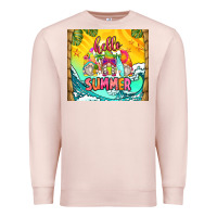 Pale Pink hello summer gnomes Premium Sweatshirt - Zillion Design Studio