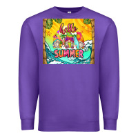 Purple hello summer gnomes Premium Sweatshirt - Zillion Design Studio
