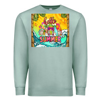 Seafoam hello summer gnomes Premium Sweatshirt - Zillion Design Studio