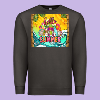 Hello Summer Gnomes Premium Sweatshirt Designed By Zillion Design Studio